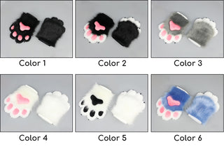 Black fursuit paws cat paws gloves realistic faux fur kitten fursuit paws kitty cosplay fursuit paws gloves handpaws fur paws with claw