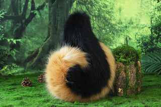 Black Blonde Shepherd dog tail and ear faux fur Splicing Shiba Inu dog ear and tail anime cosplay therian puppy ear and tail butt plug dog kemonomimi