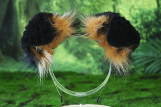 Black Blonde Shepherd dog tail and ear faux fur Splicing Shiba Inu dog ear and tail anime cosplay therian puppy ear and tail butt plug dog kemonomimi