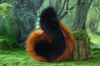 Black brown Shepherd dog tail and ear faux fur Splicing Shiba Inu dog ear and tail butt plug anime cosplay therian puppy ear and tail dog kemonomimi