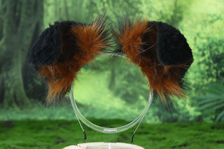 Black brown Shepherd dog tail and ear faux fur Splicing Shiba Inu dog ear and tail butt plug anime cosplay therian puppy ear and tail dog kemonomimi