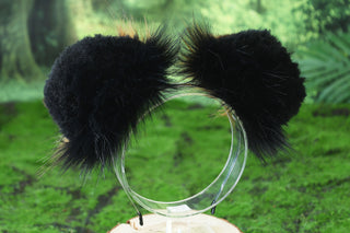 Black brown Shepherd dog tail and ear faux fur Splicing Shiba Inu dog ear and tail butt plug anime cosplay therian puppy ear and tail dog kemonomimi
