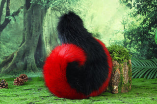Black red Shepherd dog tail and ear faux fur Splicing Shiba Inu dog ear and tail anime cosplay therian puppy ear and tail butt plug dog kemonomimi