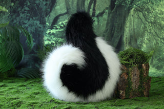 Black white Shepherd dog tail and ear faux fur Splicing Shiba Inu dog ear and tail anime cosplay therian puppy ear and tail butt plug dog kemonomimi
