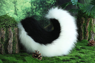 Black white shepherd dog tail and ear set Shiba Inu dog ear and tail plug set animal cosplay petplay puppy ear and tail set puppy girl kemonomimi