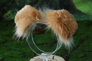 Blonde white Shepherd dog tail and ear faux fur Splicing Shiba Inu dog ear and tail butt plug anime cosplay therian puppy ear and tail dog kemonomimi