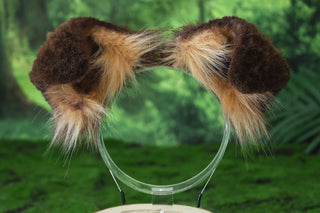 Brown Blonde Shepherd dog tail and ear faux fur Splicing Shiba Inu dog ear and tail anime cosplay therian puppy ear and tail butt plug dog kemonomimi