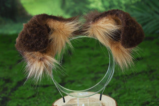 Brown Blonde Shepherd dog tail and ear faux fur Splicing Shiba Inu dog ear and tail anime cosplay therian puppy ear and tail butt plug dog kemonomimi