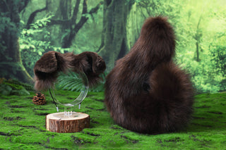 Brown Shepherd dog tail and ear faux fur Splicing Shiba Inu dog ear and tail butt plug anime cosplay therian puppy ear and tail dog kemonomimi
