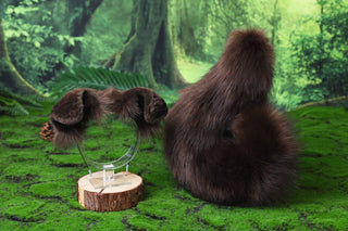 Brown Shepherd dog tail and ear faux fur Splicing Shiba Inu dog ear and tail butt plug anime cosplay therian puppy ear and tail dog kemonomimi