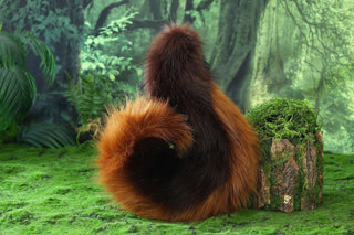 Brown Shepherd dog tail and ear faux fur Splicing Shiba Inu dog ear and tail butt plug anime cosplay therian puppy ear and tail dog kemonomimi