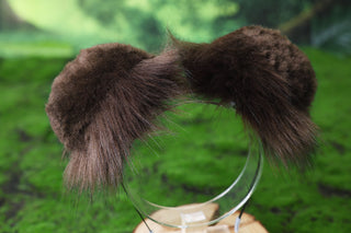 Brown Shepherd dog tail and ear faux fur Splicing Shiba Inu dog ear and tail butt plug anime cosplay therian puppy ear and tail dog kemonomimi