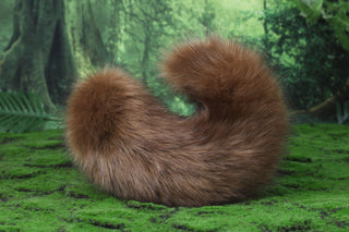 Brown faux fur shepherd dog tail and ear set Shiba Inu dog ear and tail butt plug furry anime cosplay therian puppy ear tail puppy kemonomimi fursuit