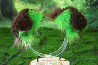 Brown green shepherd dog tail and ear Shiba Inu dog ear and tail butt plug dog tail animal cosplay petplay puppy ear and tail set puppy kemonomimi
