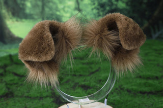 Brown shepherd dog tail and ear Shiba Inu dog ear and tail butt plug animal cosplay petplay puppy ears and tail kemonomimi puppy play therian fursuit