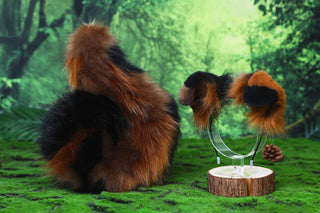 Calico Shepherd dog tail and ear brown faux fur Splicing Shiba Inu dog ear and tail butt plug puppy ear and tail dog kemonomimi anime cosplay therian