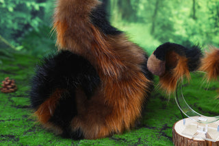 Calico Shepherd dog tail and ear brown faux fur Splicing Shiba Inu dog ear and tail butt plug puppy ear and tail dog kemonomimi anime cosplay therian