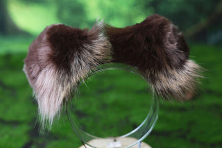 Calico Shepherd dog tail and ear brown faux fur Splicing Shiba Inu dog ear and tail butt plug puppy ear and tail dog kemonomimi anime cosplay therian