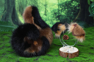 Calico Shepherd dog tail and ear faux fur Splicing Shiba Inu dog ear and tail butt plug anime cosplay kemonomimi puppy ear and tail dog therian furry