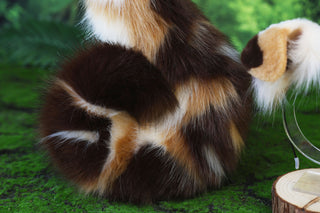 Calico Shepherd dog tail and ear faux fur Splicing Shiba Inu dog ear and tail butt plug anime cosplay kemonomimi puppy ear and tail dog therian furry