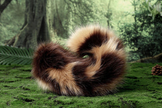 Calico shepherd dog tail and ear realistic splicing faux fur shiba Inu dog ear and tail anime cosplay therian puppy ear and tail kemonomimi