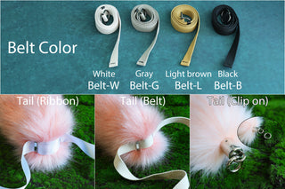 Faux fur handmade raccoon ears and tail kemonomimi red panda ear and tail anime cosplay cute bear panda ear and tail therian halloween gift