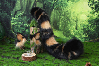 Faux fur bengal cat tail and ear leopard cat cat ear and tail buttt plug kitten kemonomimi anime cosplay therian savannah cat therian halloween gift