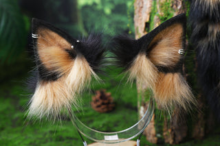 Faux fur bengal cat tail and ear leopard cat cat ear and tail buttt plug kitten kemonomimi anime cosplay therian savannah cat therian halloween gift