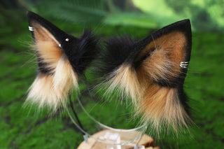 Faux fur bengal cat tail and ear leopard cat cat ear and tail buttt plug kitten kemonomimi anime cosplay therian savannah cat therian halloween gift
