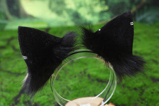 Faux fur bengal cat tail and ear leopard cat cat ear and tail buttt plug kitten kemonomimi anime cosplay therian savannah cat therian halloween gift