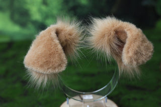 Faux fur golden retriever dog tail and ear Shiba Inu dog ear and tail furry anime cosplay therian shepherd dog ear and tail butt plug puppy kemonomimi