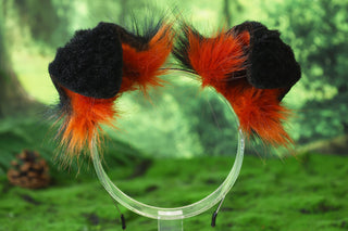 Faux fur shepherd dog tail and ear Shiba Inu dog ear and tail butt plug petplay animal cosplay puppy ear and tail set kemonomimi puppy therian gear