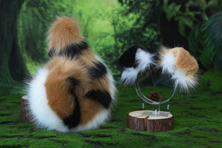Faux fur shepherd dog tail and ear Splicing Shiba Inu dog ear and tail anime cosplay therian puppy ear and tail butt plug dog girl kemonomimi fursuit