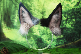 Faux fur shepherd dog tail and ear set Shiba Inu dog ear and tail butt plug set anime cosplay therian puppy ear tail puppy girl kemonomimi gear puppy