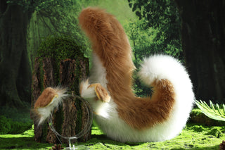 Faux fur shepherd dog tail and ear set Shiba Inu dog ear and tail set dog tail animal cosplay petplay puppy ear and tail set puppy tail