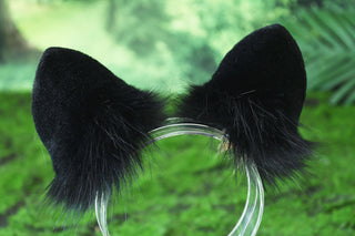 Faux fur spotted hyena ears and tail butt plug hyena tail and ears costume animal cosplay hyena kemonomimi brown hyena dog tail and ears therian african wild dog furry
