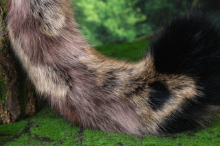 Faux fur tortoiseshell cat tail and ear tortie cat tail butt plug kitten kemonomimi anime cosplay fox ear and tail wolf ears therian fursuit halloween gift