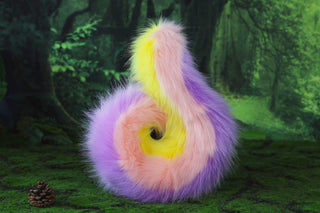 Faux fur unicorn ears and tail cosplay unicorn academy kemonomimi princess celestia ears and tail butt plug unicorn therian furry costume Fursuit