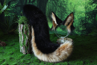 German shepherd dog tail and ear alsatian wolf dog faux fur furry shiba Inu dog ears and tail plug puppy kemonomimi animal cosplay wolf therian