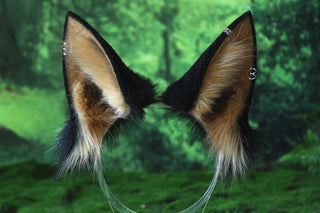 German shepherd dog tail and ear alsatian wolf dog faux fur furry shiba Inu dog ears and tail plug puppy kemonomimi animal cosplay wolf therian