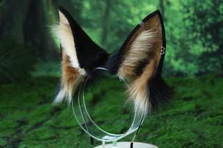 German shepherd dog tail and ear alsatian wolf dog faux fur furry shiba Inu dog ears and tail plug puppy kemonomimi animal cosplay wolf therian