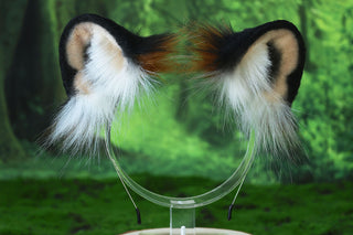 Golden tiger ear and tail set realistic faux fur tiger tail and ear set tiger petplay set animal cosplay tiger tail butt plug and ear tiger kemonomimi ears