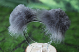 Gray shepherd dog tail and ear Shiba Inu dog ear and tail set dog tail butt plug animal cosplay petplay puppy ear and tail therian puppy kemonomimi