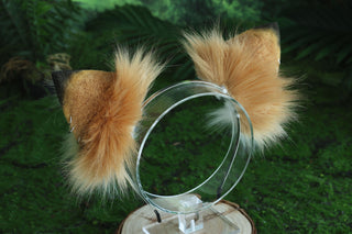 Flexible and soft real fur fox tail and ear faux fur ear wolf tail butt plug and ear cat tail petplay anime cosplay role play therian fox kemonomimi