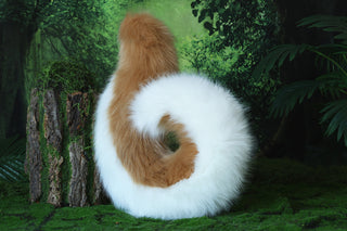 Blonde faux fur puppy ear and tail shepherd dog tail and ear set Shiba Inu dog ear and tail butt plug set animal cosplay petplay puppy kemonomimi