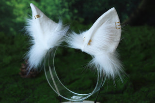 White puppy ear and tail butt plug set puppy kemonomimi faux fur shepherd dog tail and ear Shiba Inu dog ear and tail anime cosplay puppy play