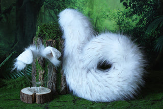 Realistic faux fur puppy tail and ear set  shiba Inu dog tail and ears anime cosplay shepherd dog kemonomimi puppy play dog ear therian