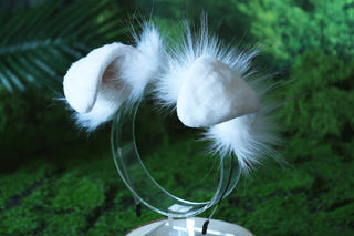 Realistic faux fur puppy tail and ear set  shiba Inu dog tail and ears anime cosplay shepherd dog kemonomimi puppy play dog ear therian