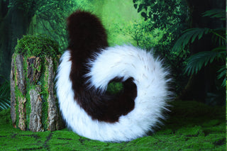 Coffee white puppy ear and tail set puppy kemonomimi faux fur shepherd dog tail and ear Shiba Inu dog ear and tail animal cosplay puppy play