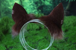 Coffee white puppy ear and tail set puppy kemonomimi faux fur shepherd dog tail and ear Shiba Inu dog ear and tail animal cosplay puppy play